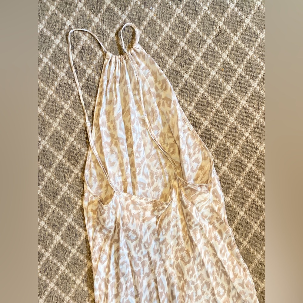 Victoria's Secret Cream and Tan Backless Dress, Size Small - Picture 4 of 4